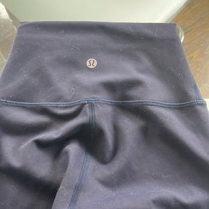 Lululemon navy gently used full length leggings